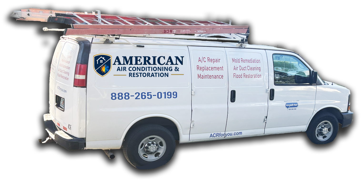 American Air Conditioning & Restoration Van